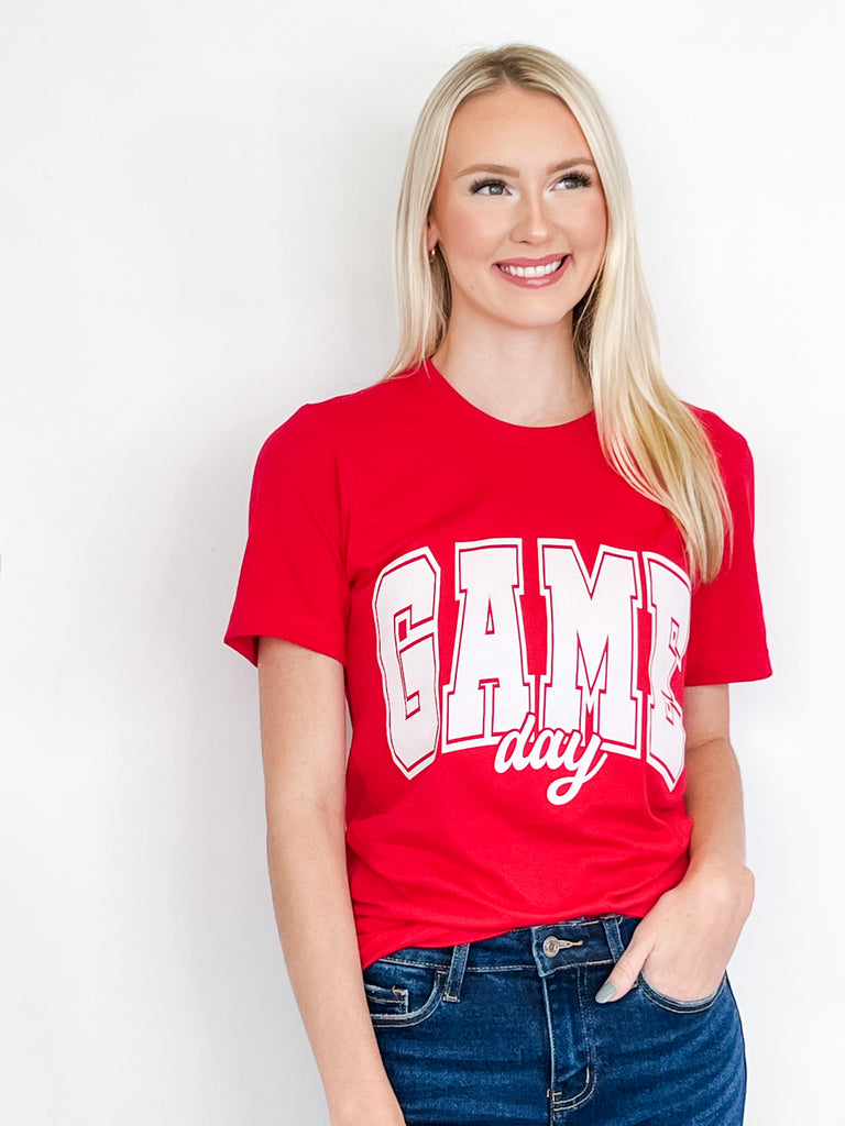 Game Day Graphic Tee - Red