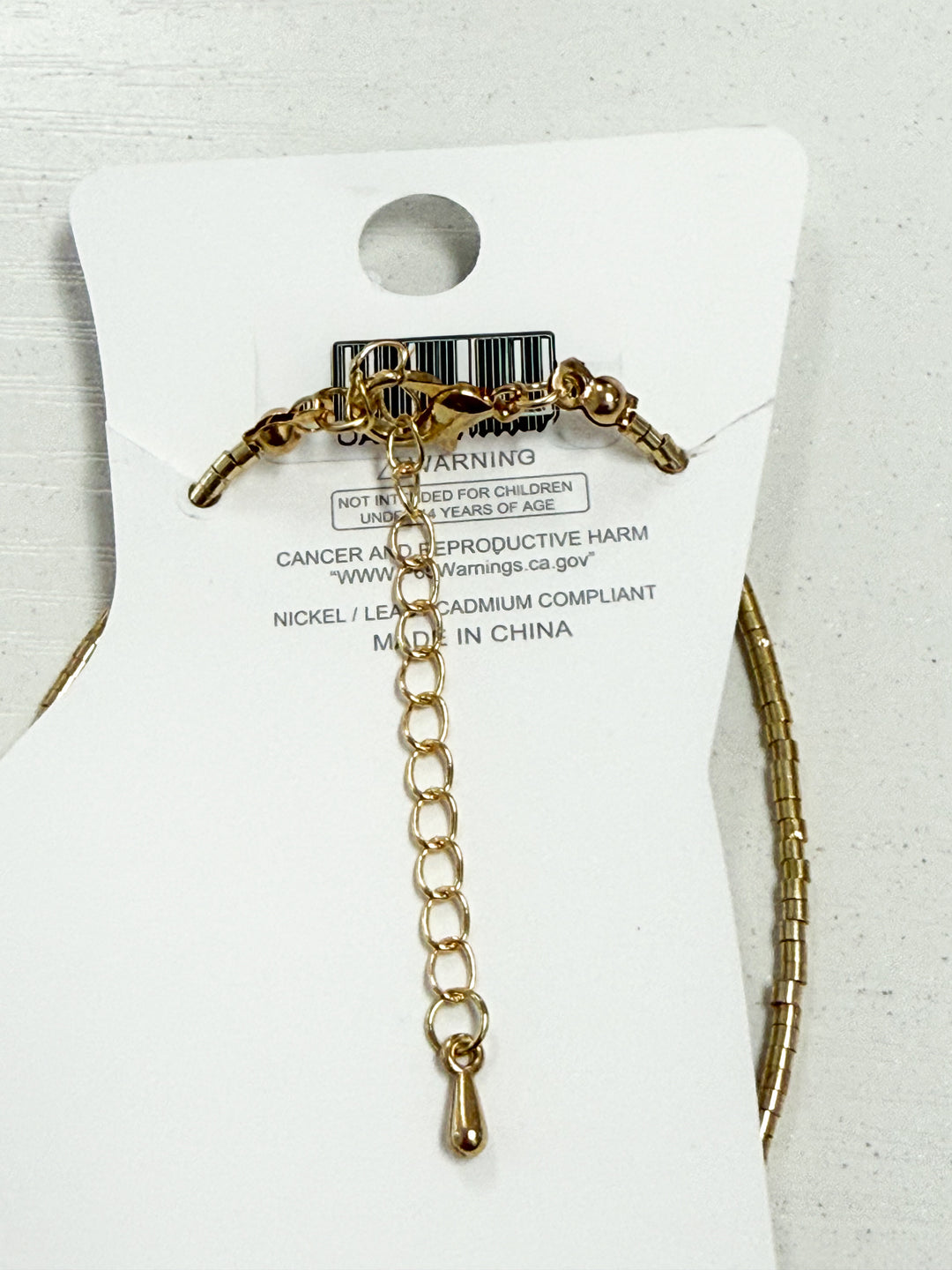 Emmie - Gold + Multi Beaded Anklet