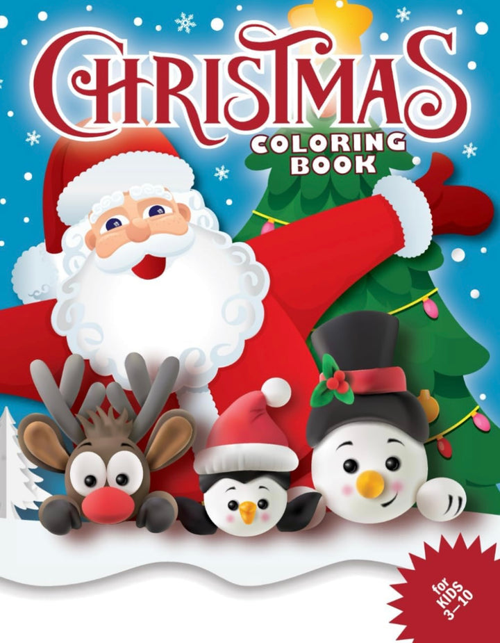 Christmas Coloring Book - For Ages 3-10