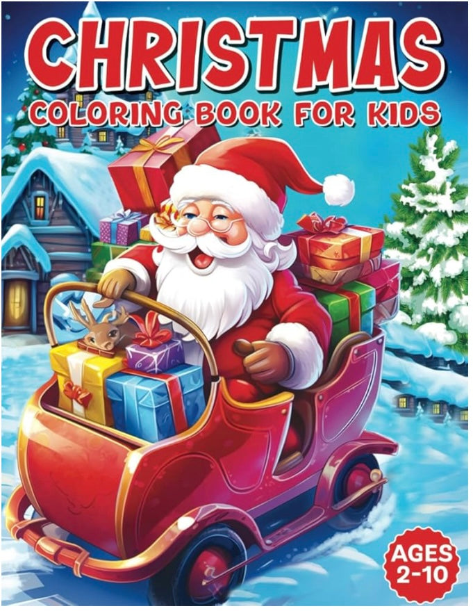 Christmas Coloring Book For Kids - Ages 2-10