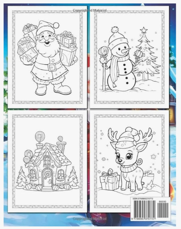 Christmas Coloring Book For Kids - Ages 2-10