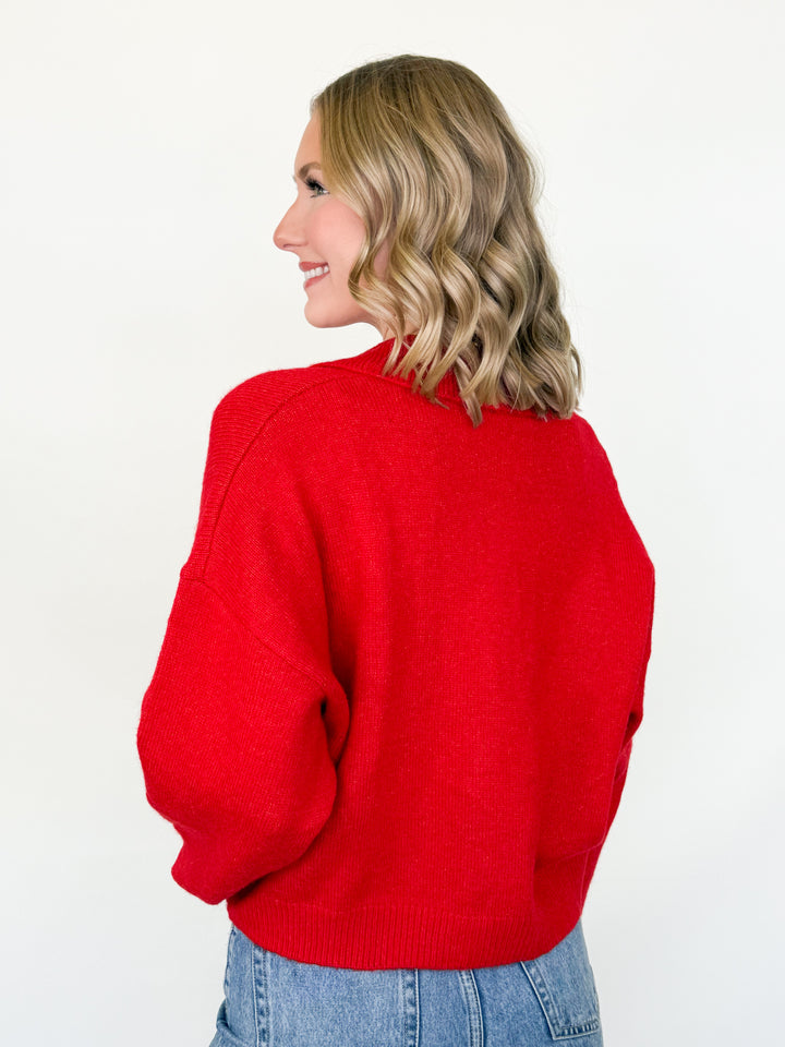 Karina - Button Up Collared Cardigan