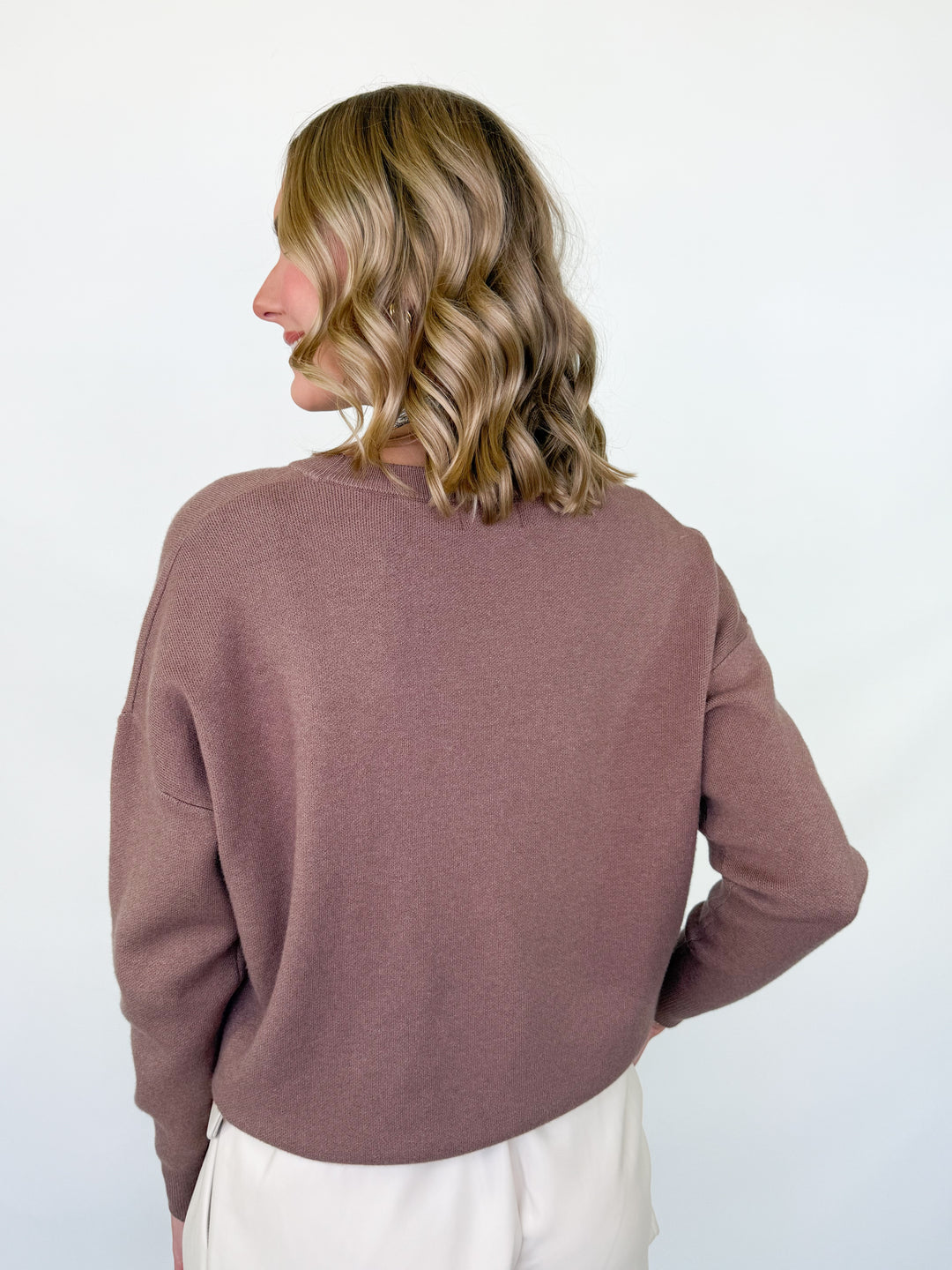 Remi - Long Sleeve Sweater (Brown)