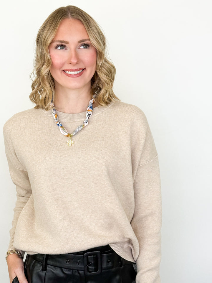 Remi - Long Sleeve Sweater (Oatmeal)