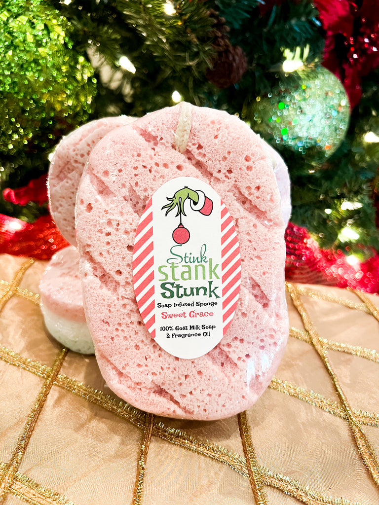 Sweet Grace Goat Milk Soap Infused Sponge - Stink Stank Stunk