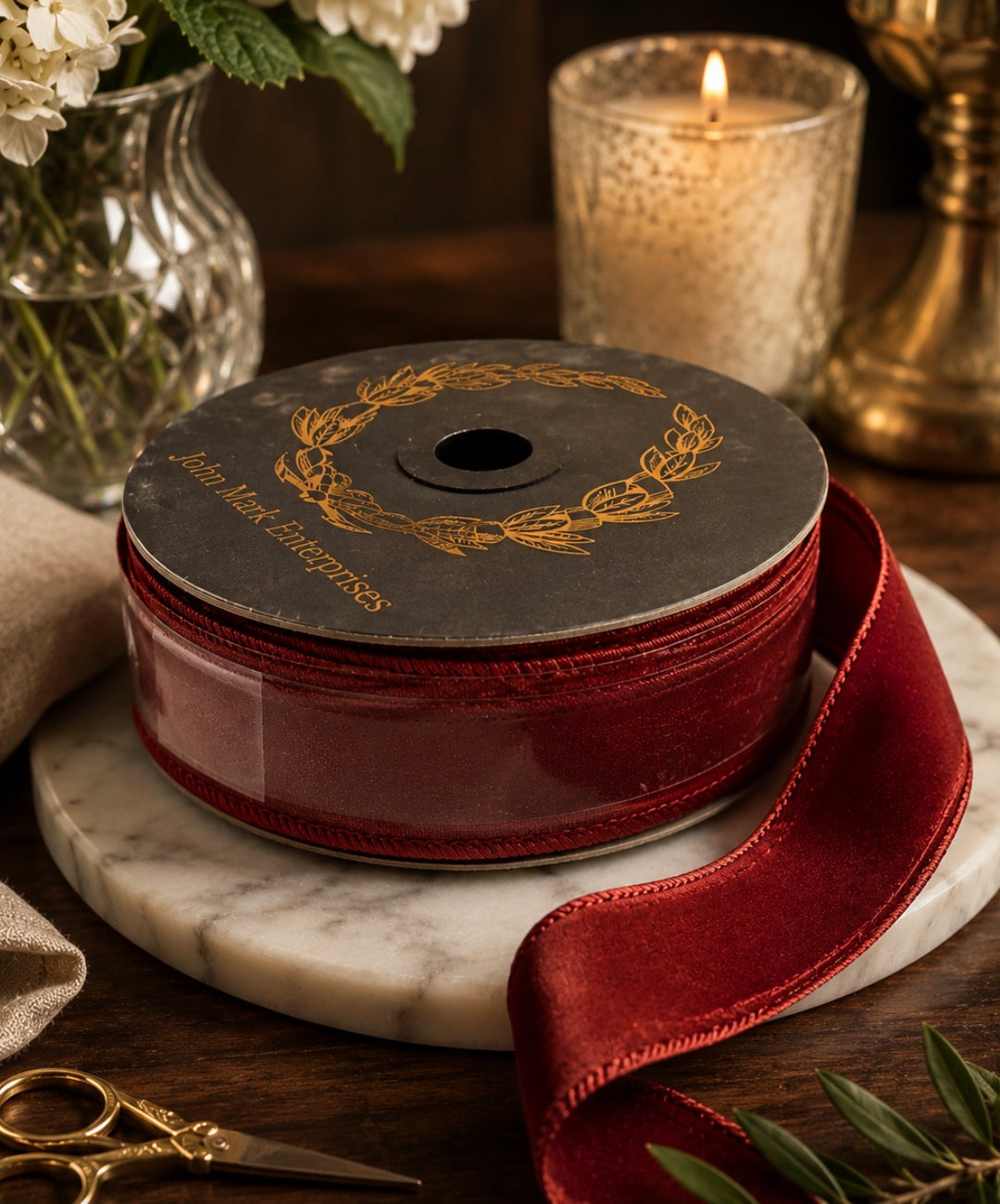 John Mark Enterprises - Dupion Double Fused Ribbon