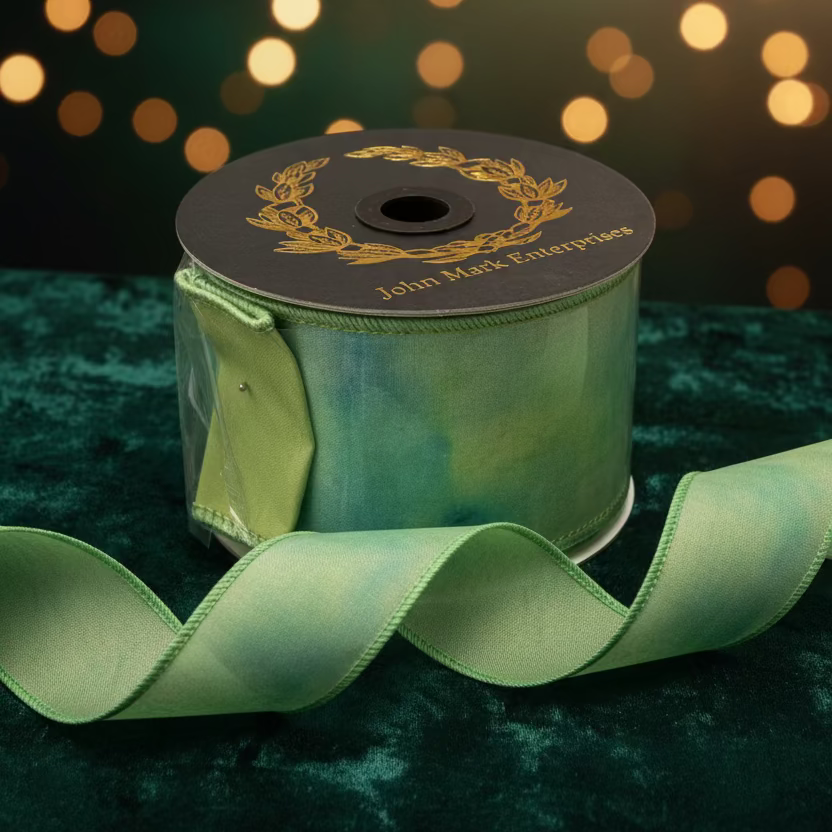 John Mark Enterprises - Water Color Taffeta Apple Ribbon