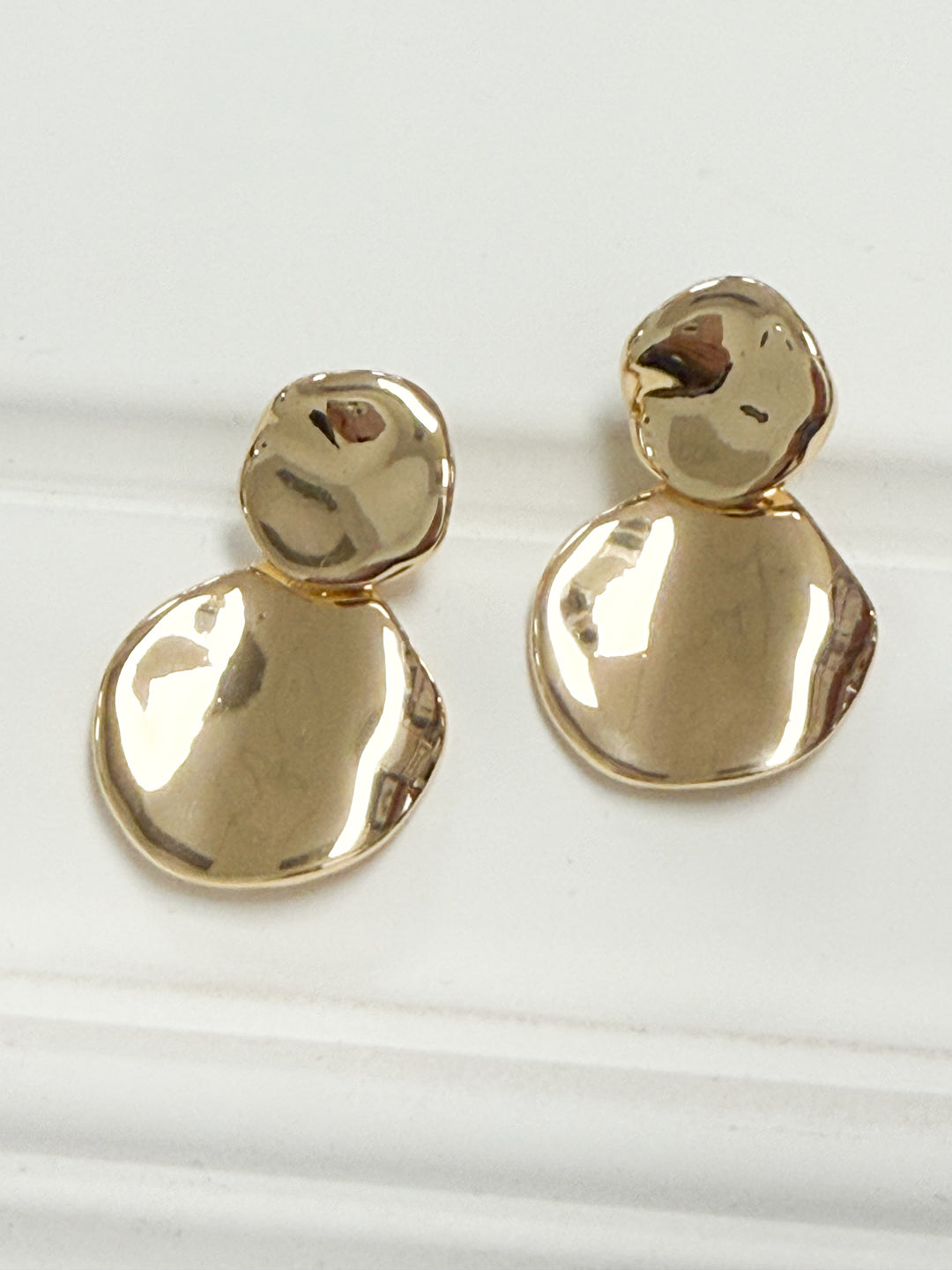 Lauren - Gold Disc Earrings
