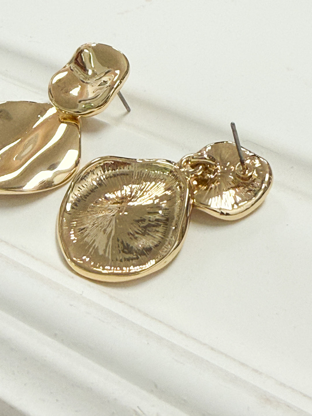 Lauren - Gold Disc Earrings