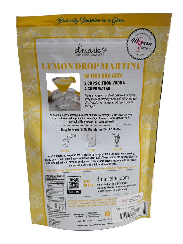 d'Marie - Lemon Drop Cocktail Mix