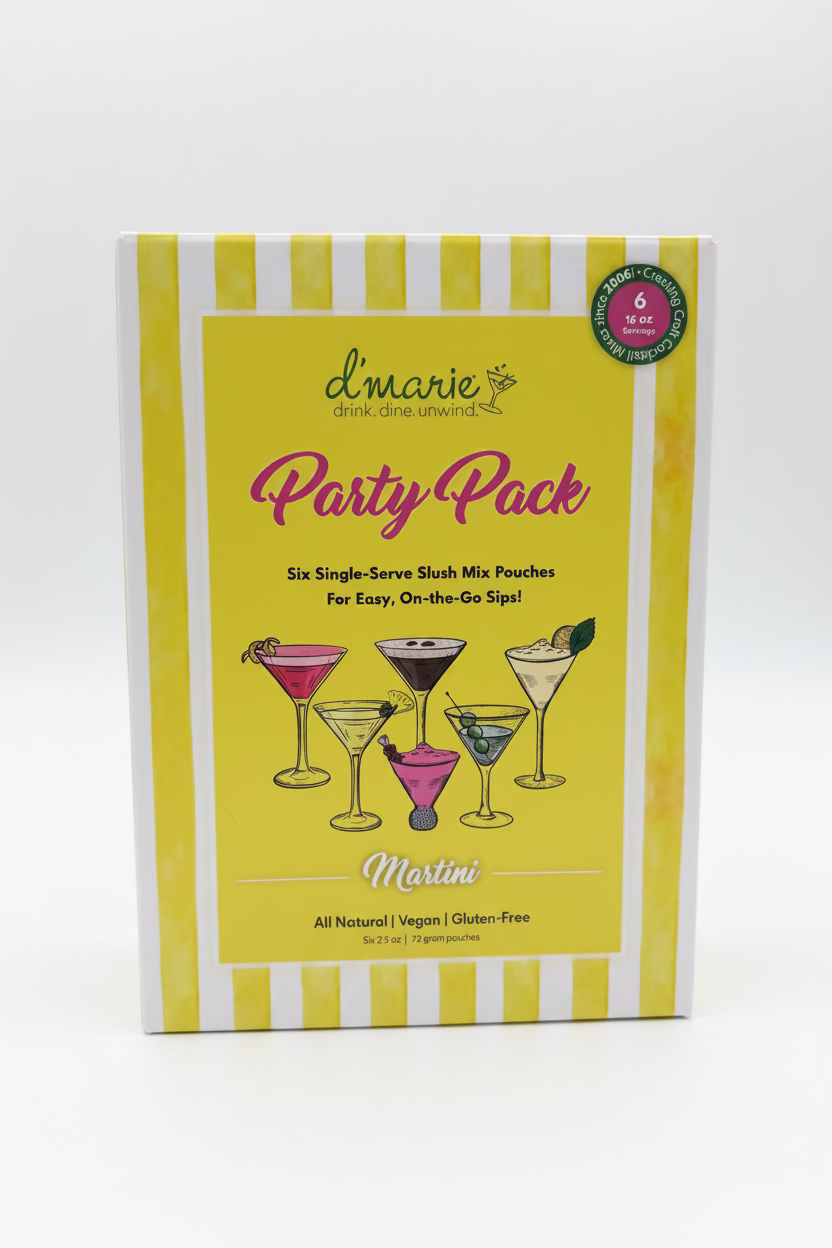 d'Marie - Martini Party Pack of 6