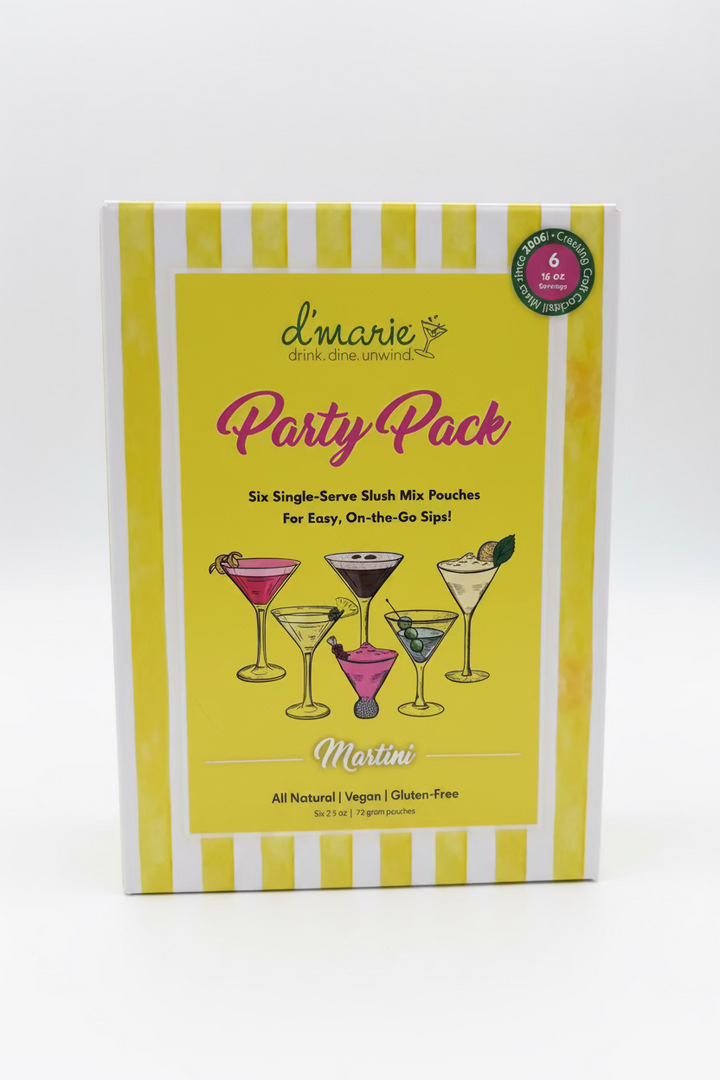 d'Marie - Martini Party Pack of 6