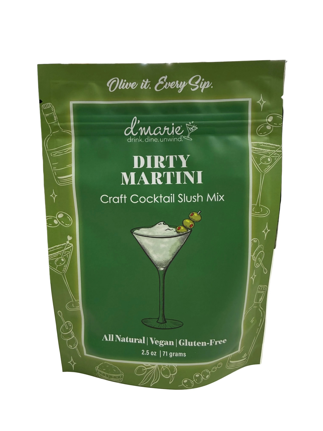 d'Marie - Martini Party Pack of 6