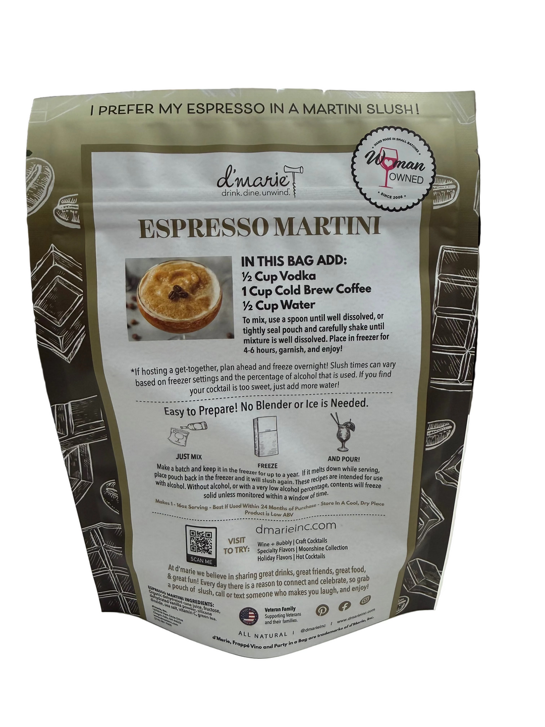 d'Marie - Martini Party Pack of 6