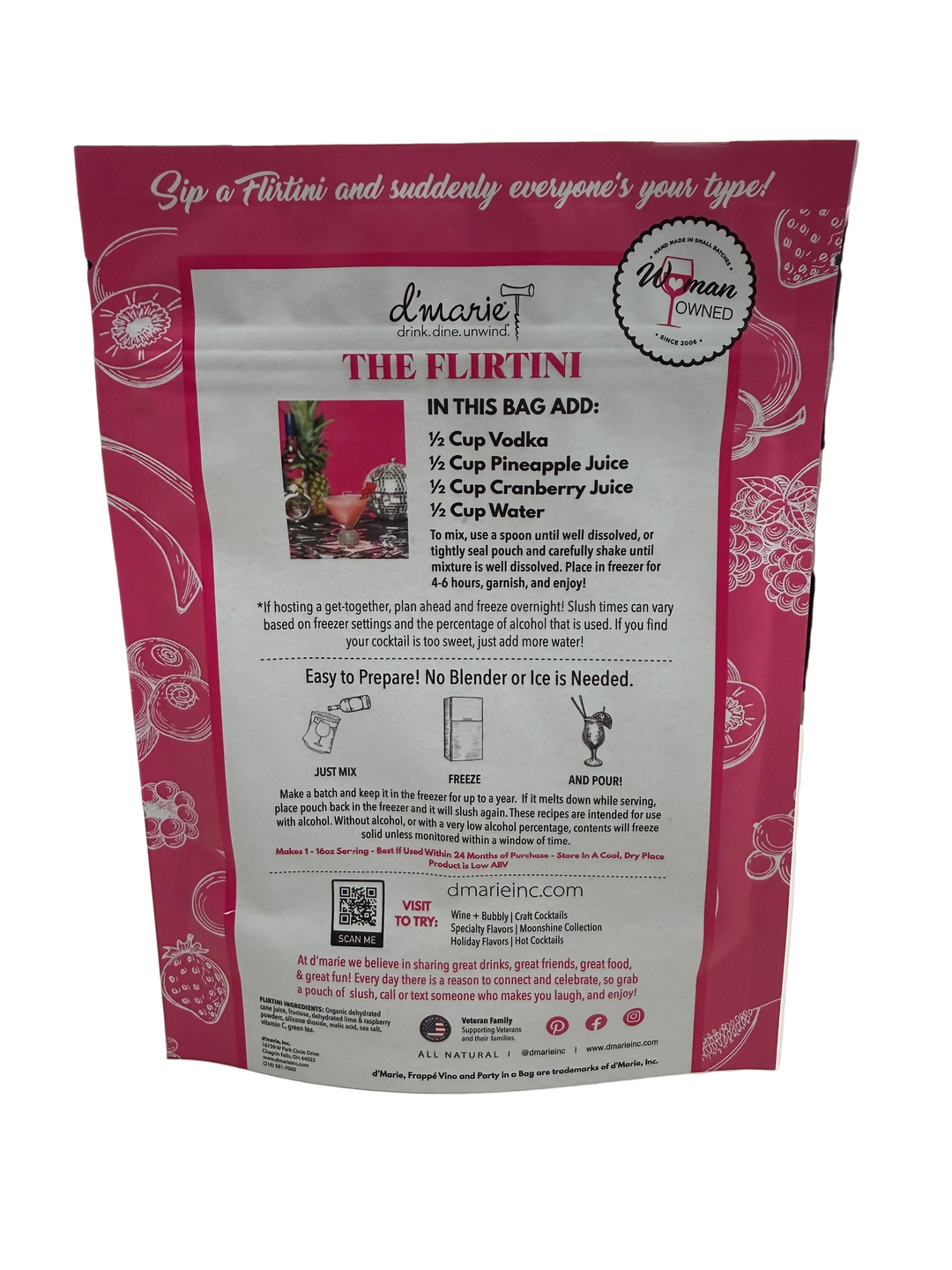 d'Marie - Martini Party Pack of 6