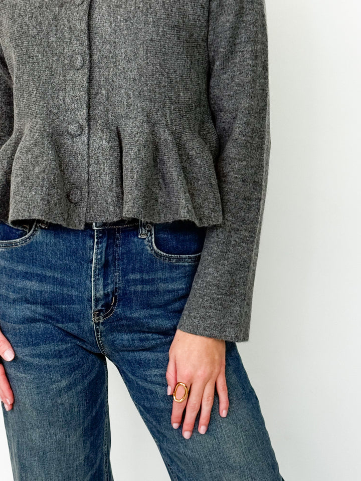 Caroline - Ruffle Hem Jacket