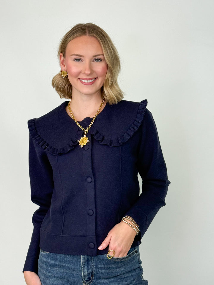 Willow - Ruffle Collar Jacket
