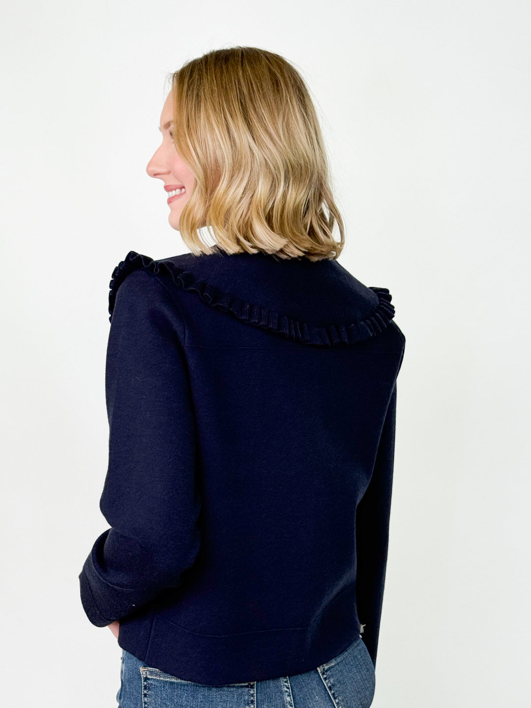 Willow - Ruffle Collar Jacket