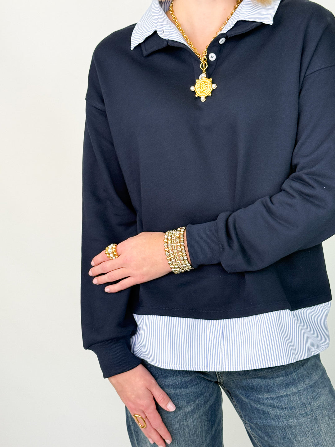 Wendy - Layered Sweatshirt