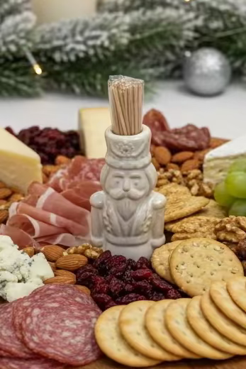 Ceramic Toothpick Holder - Nutcracker