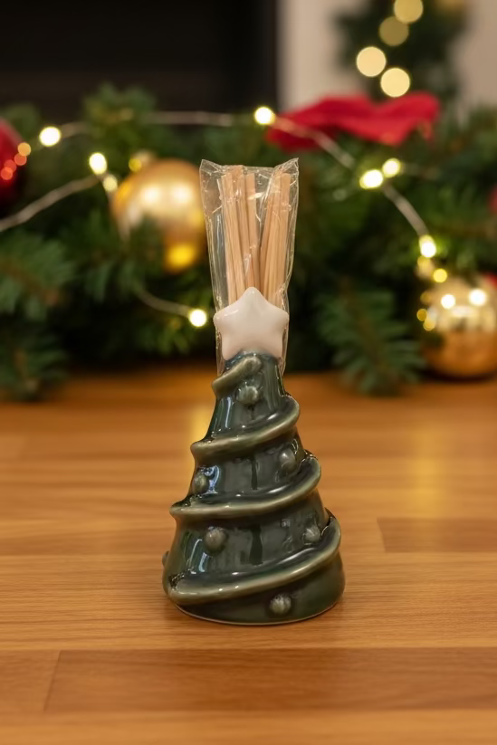 Ceramic Toothpick Holder - Christmas Tree