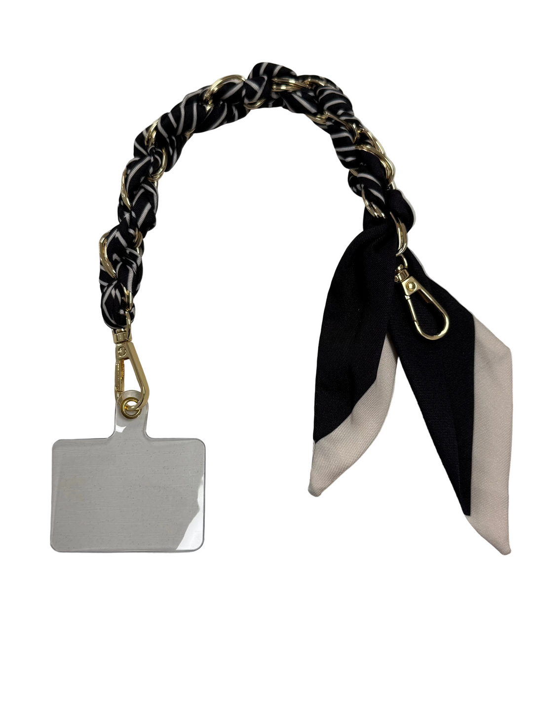 Lindi - Black Striped Purse/Phone Strap