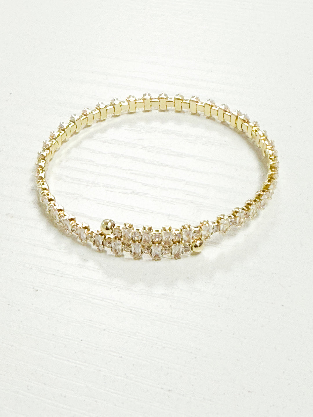 Viola - Baguette Rhinestone Stretch Bracelet