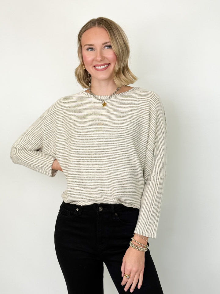 Ivana - Dolman Striped Top