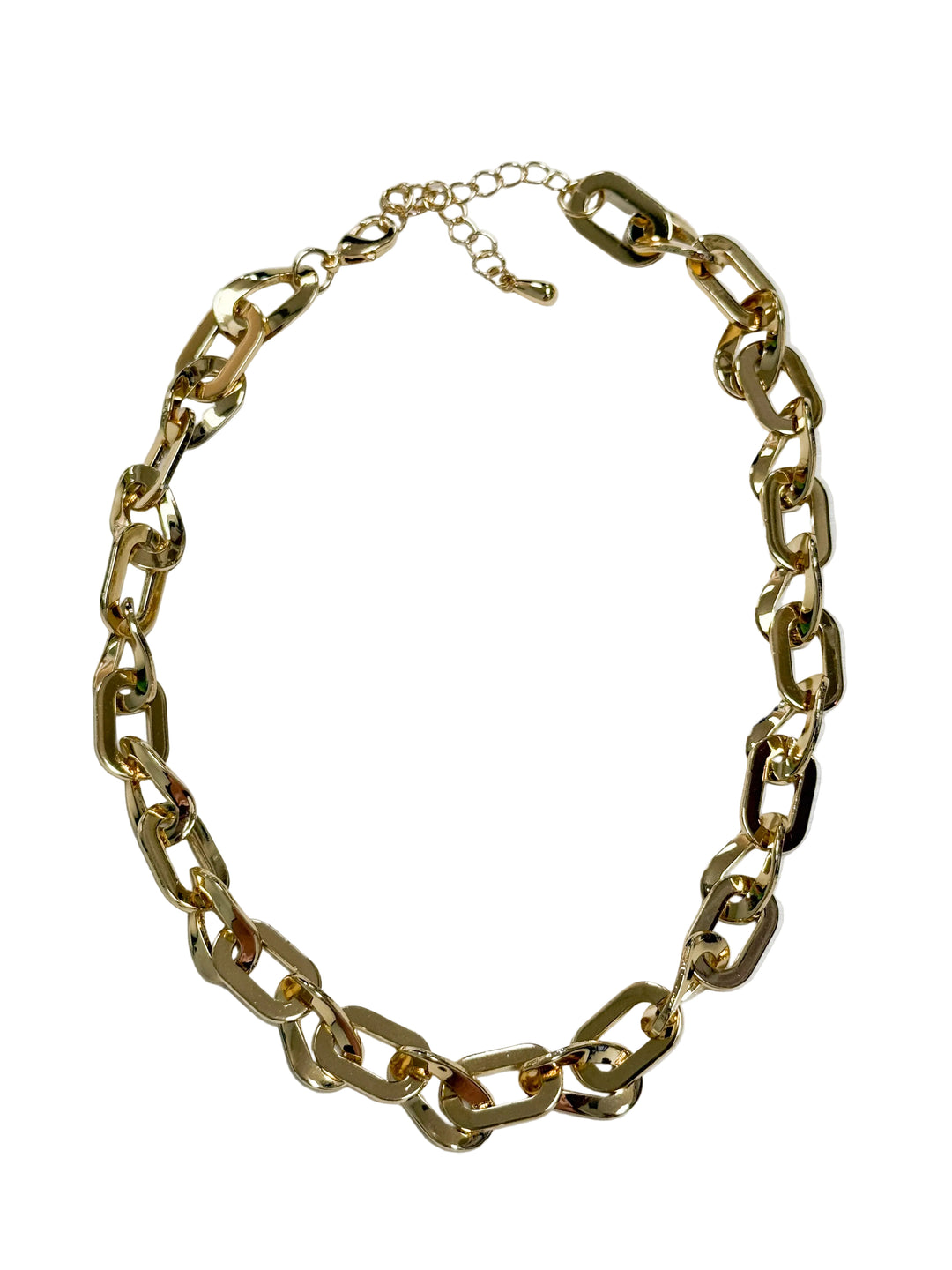 Yasmin - Gold Chunky Twisted Chain Necklace