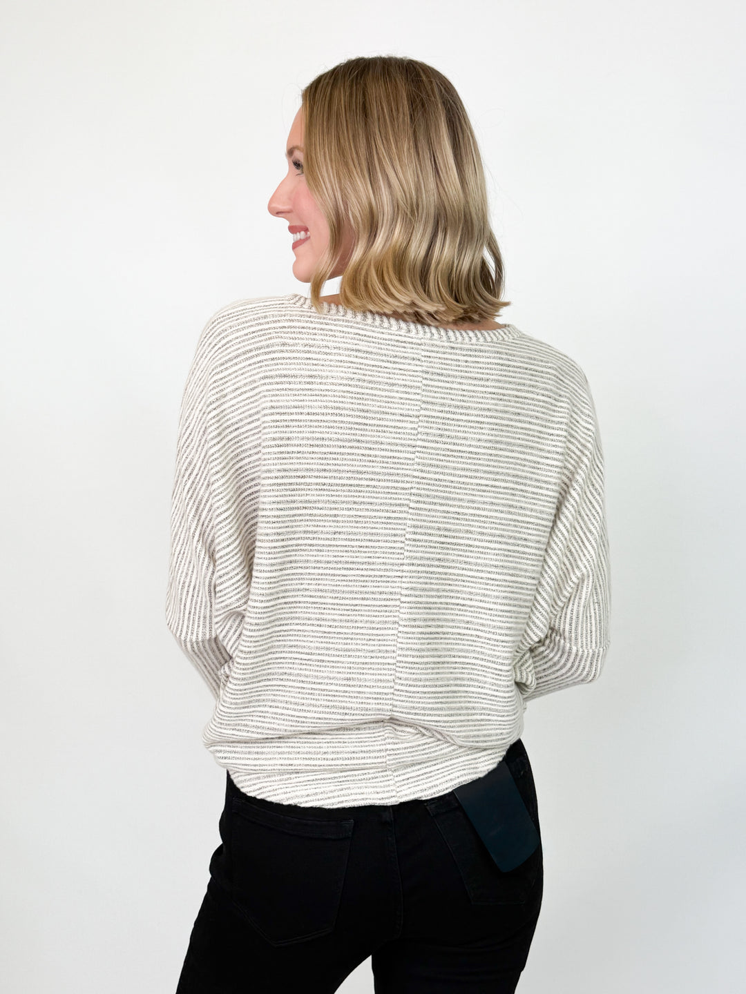 Ivana - Dolman Striped Top