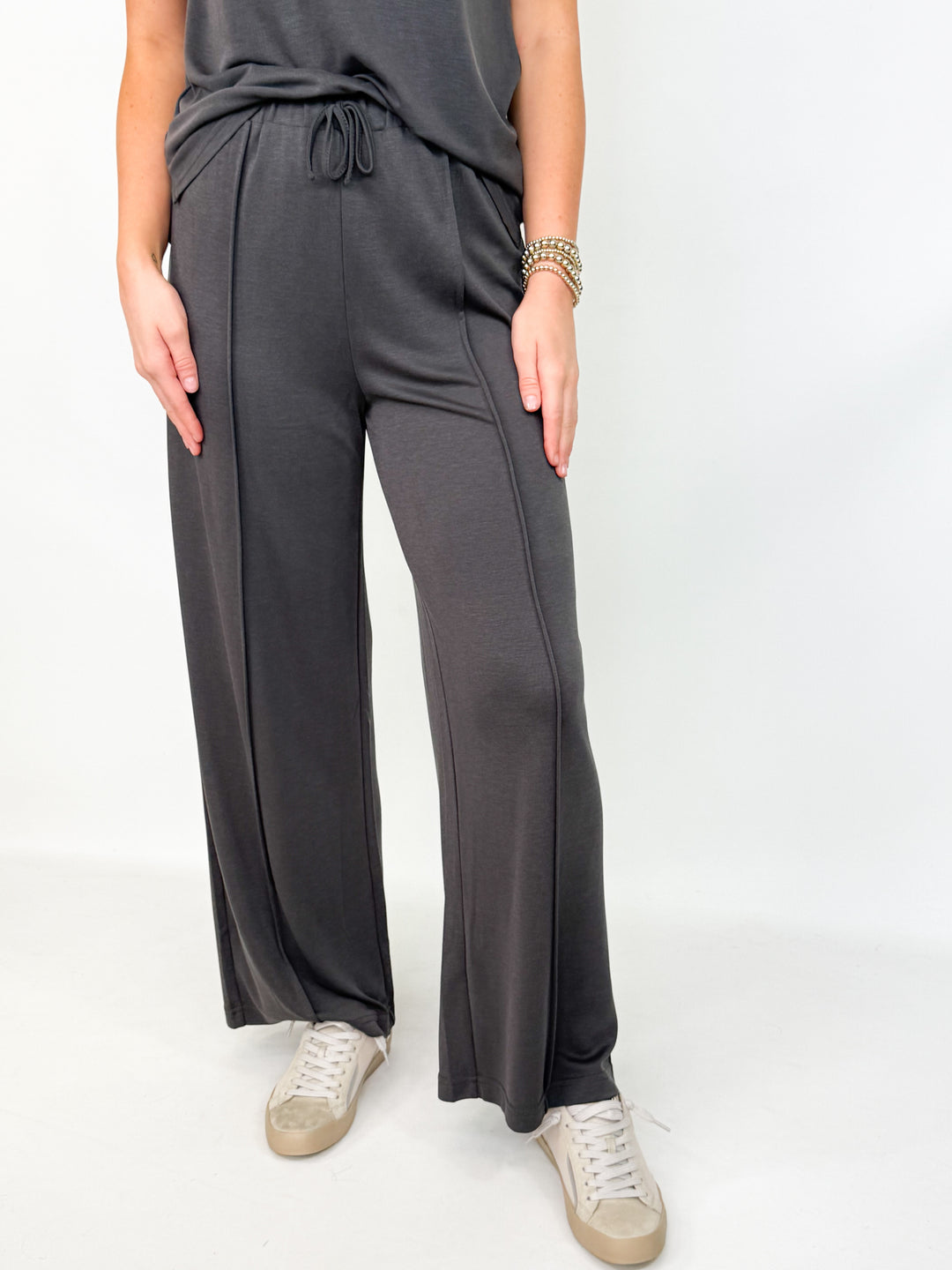 Marissa - Charcoal Pant Set