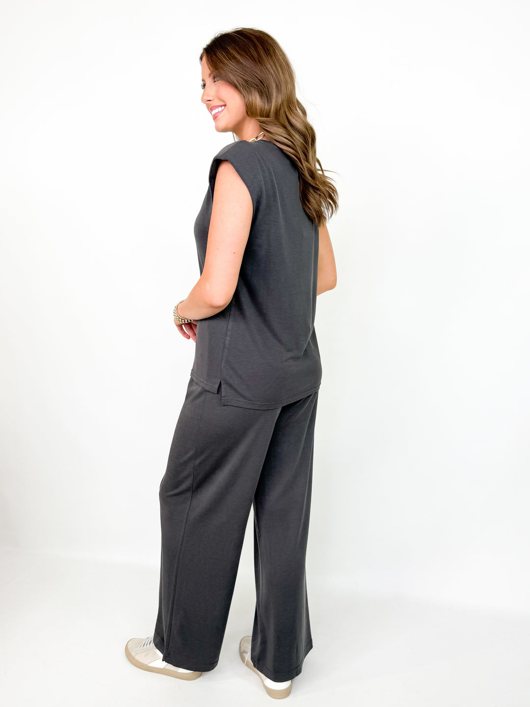 Marissa - Charcoal Pant Set