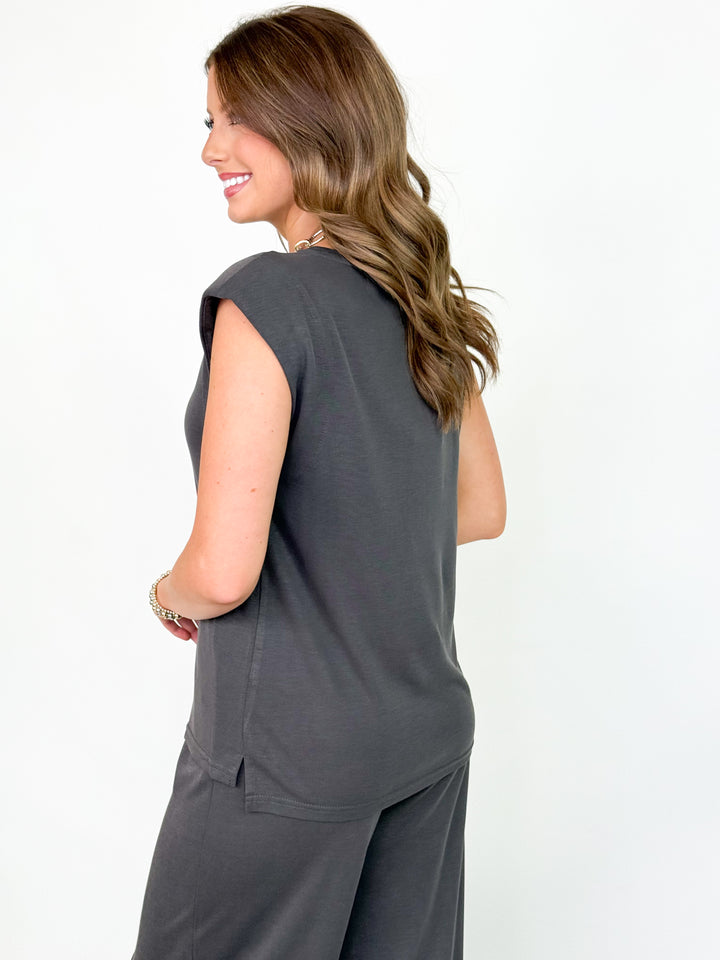 Marissa - Charcoal Pant Set