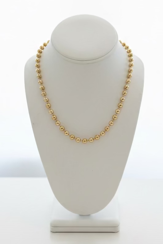 Cindy - Gold Beaded Necklace