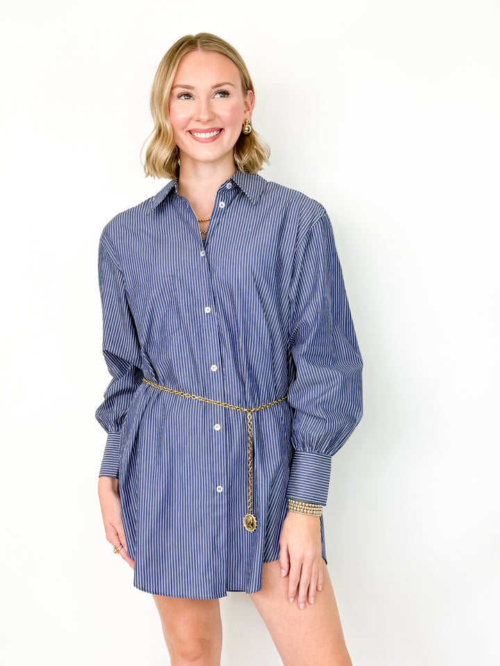 Marilyn - Striped Button Down Shirt