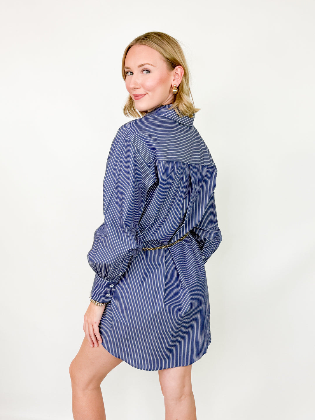 Marilyn - Striped Button Down Shirt