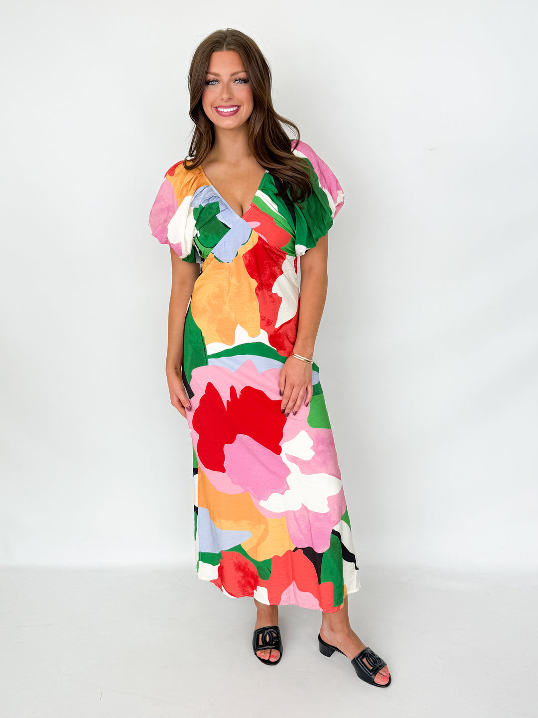 Claudia - Abstract Midi Dress