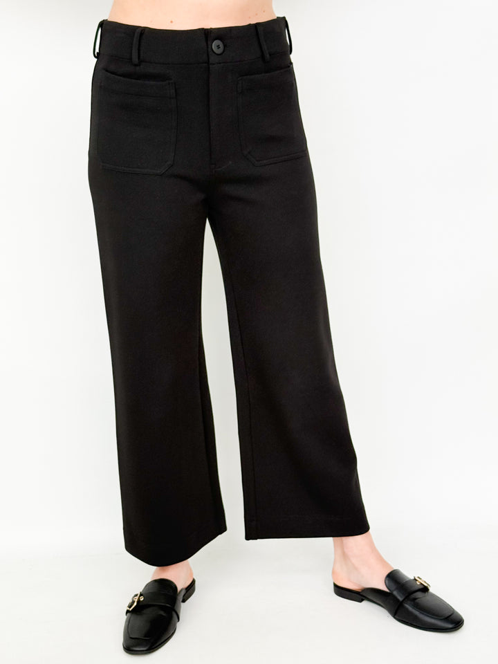 Blaine - Black Straight Leg Pants
