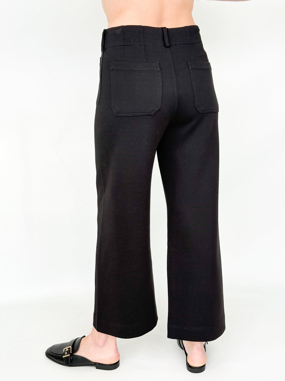 Blaine - Black Straight Leg Pants
