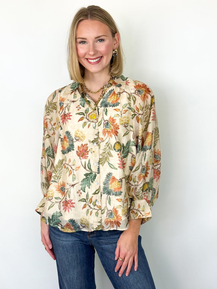 Sami - Floral Button Down