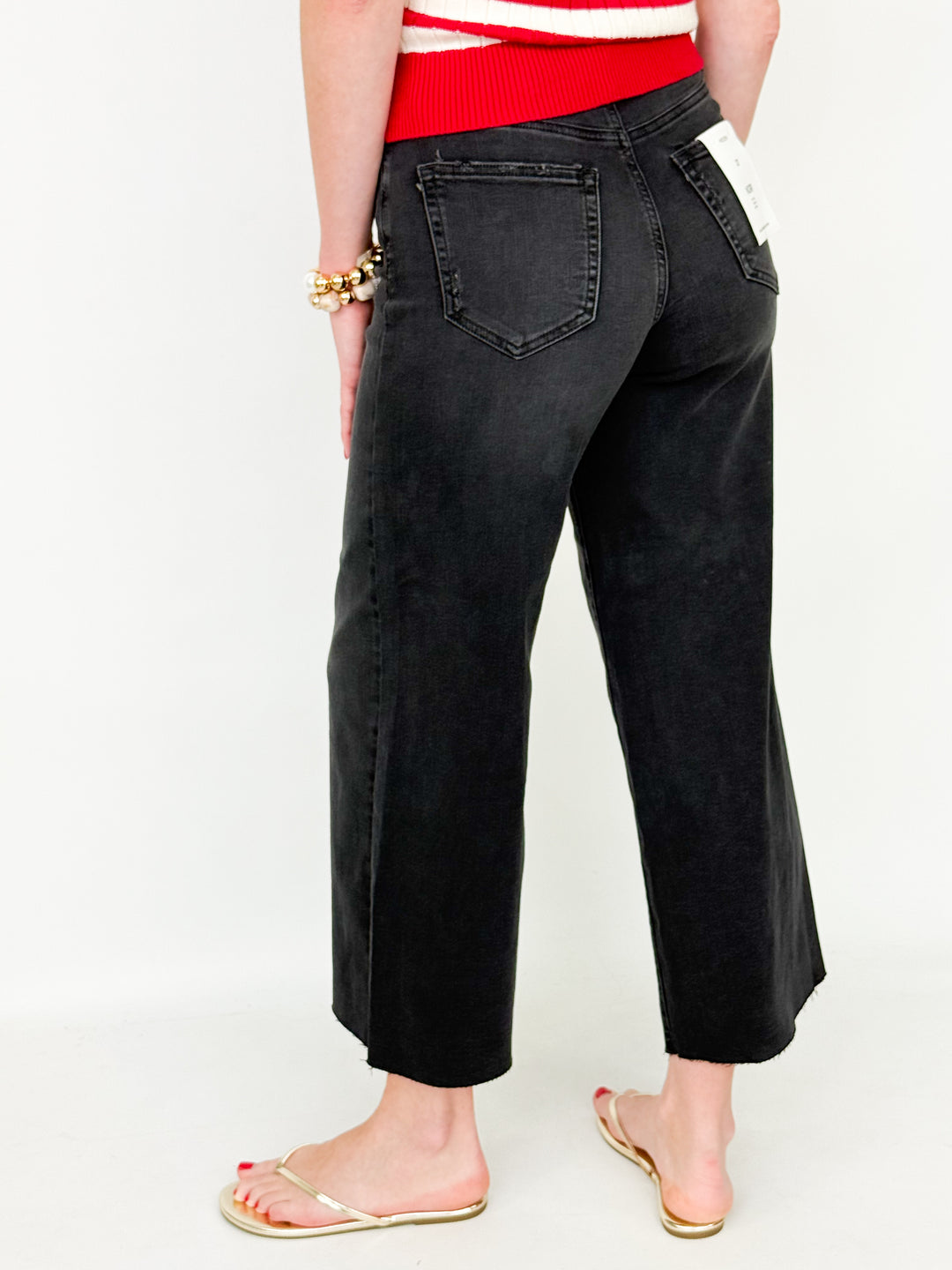 Heidi - Wide Leg Black Denim