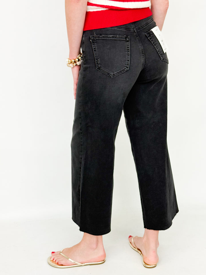 Heidi - Wide Leg Black Denim