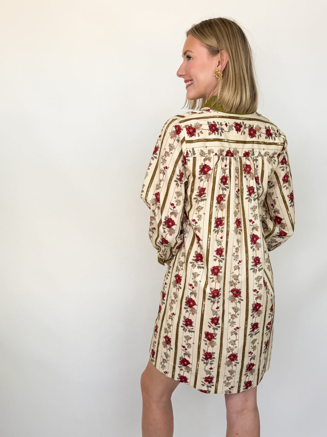 Desi - Floral V Neck Dress