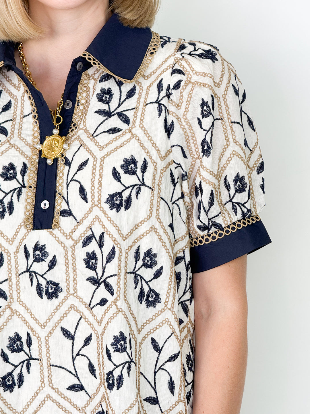 Teri - Embroidered Floral Dress