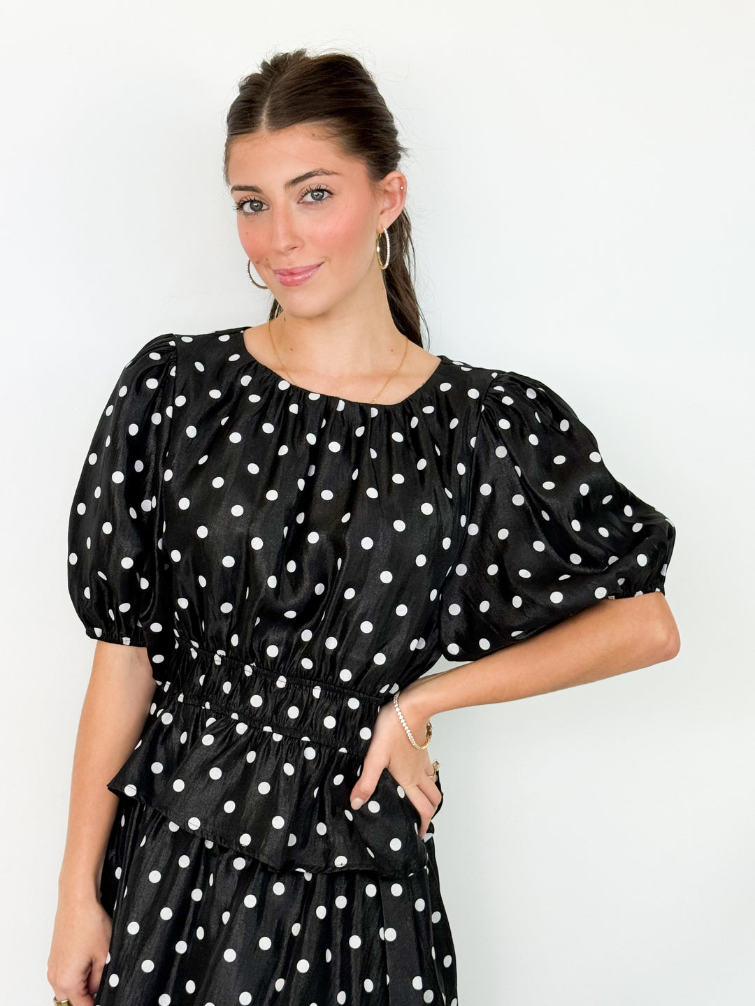 Tinsley - Polka Dot Maxi Skirt Set