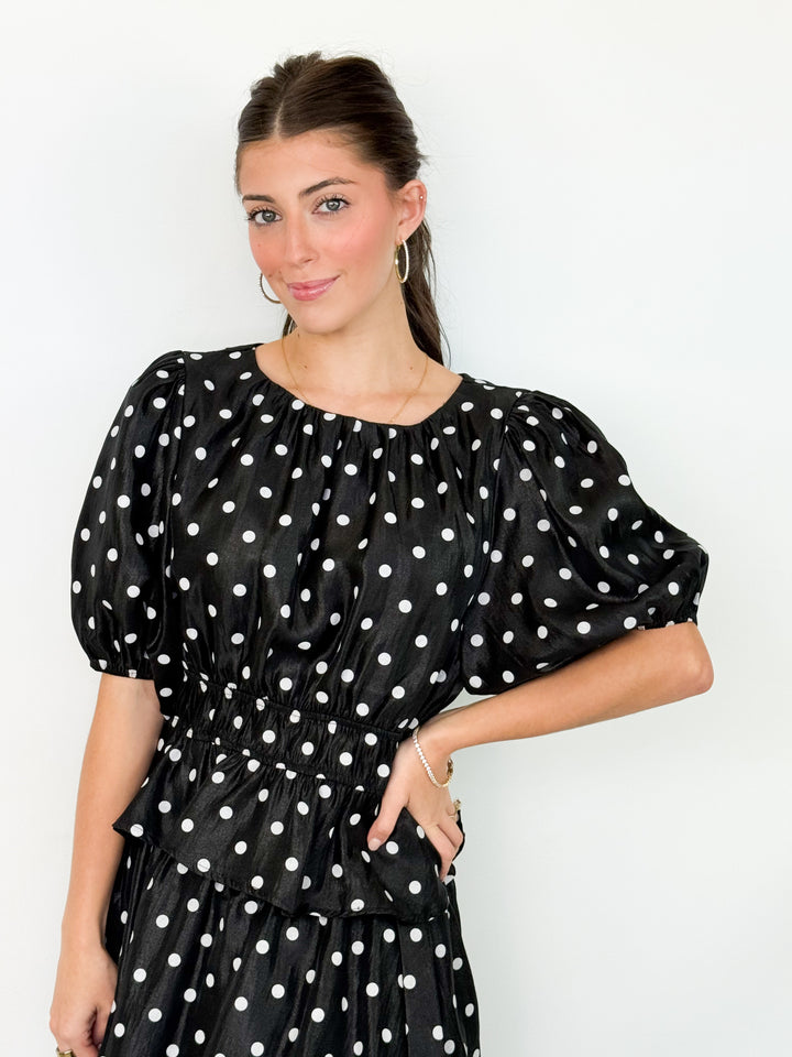 Tinsley - Polka Dot Maxi Skirt Set