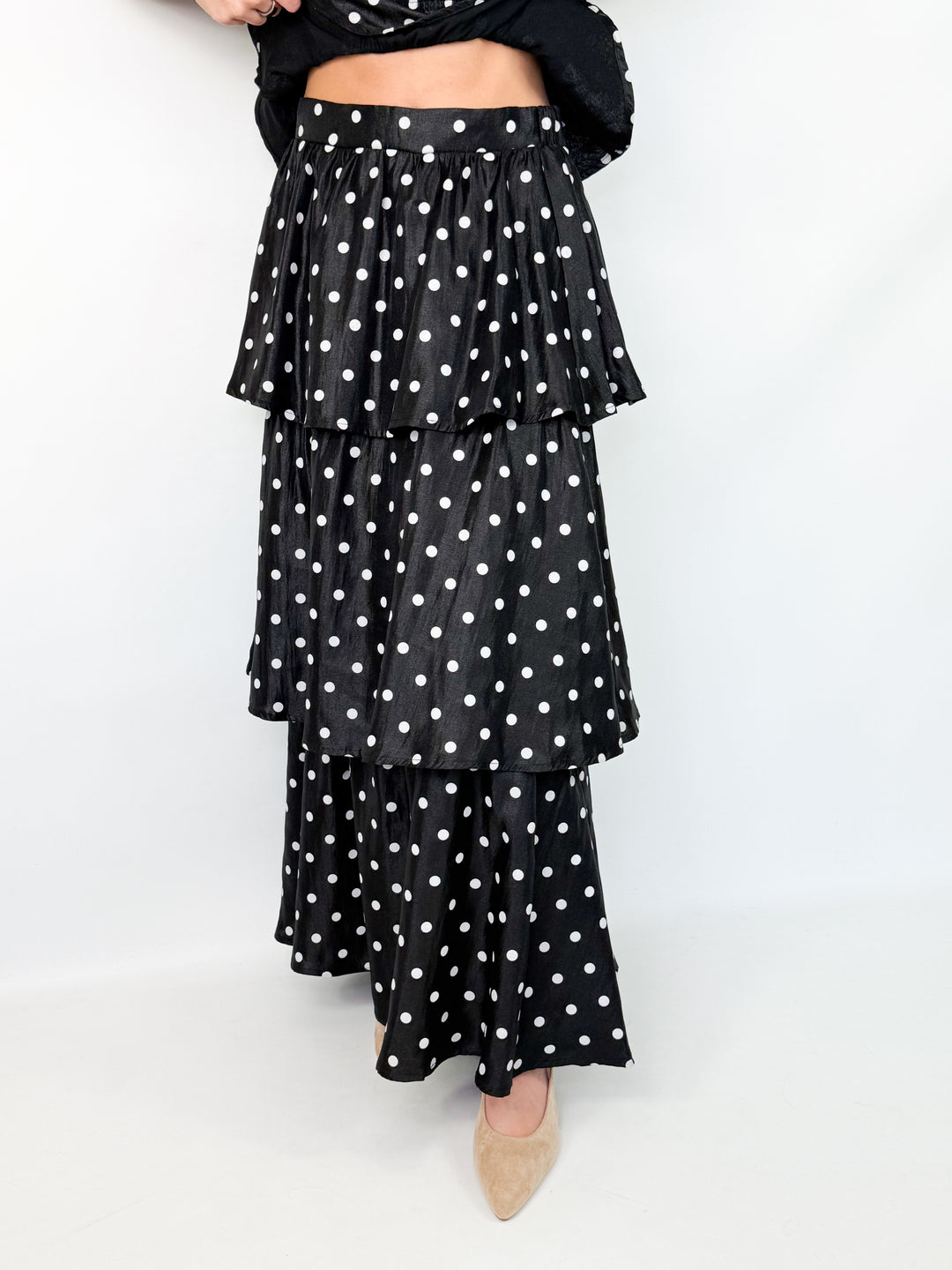Tinsley - Polka Dot Maxi Skirt Set