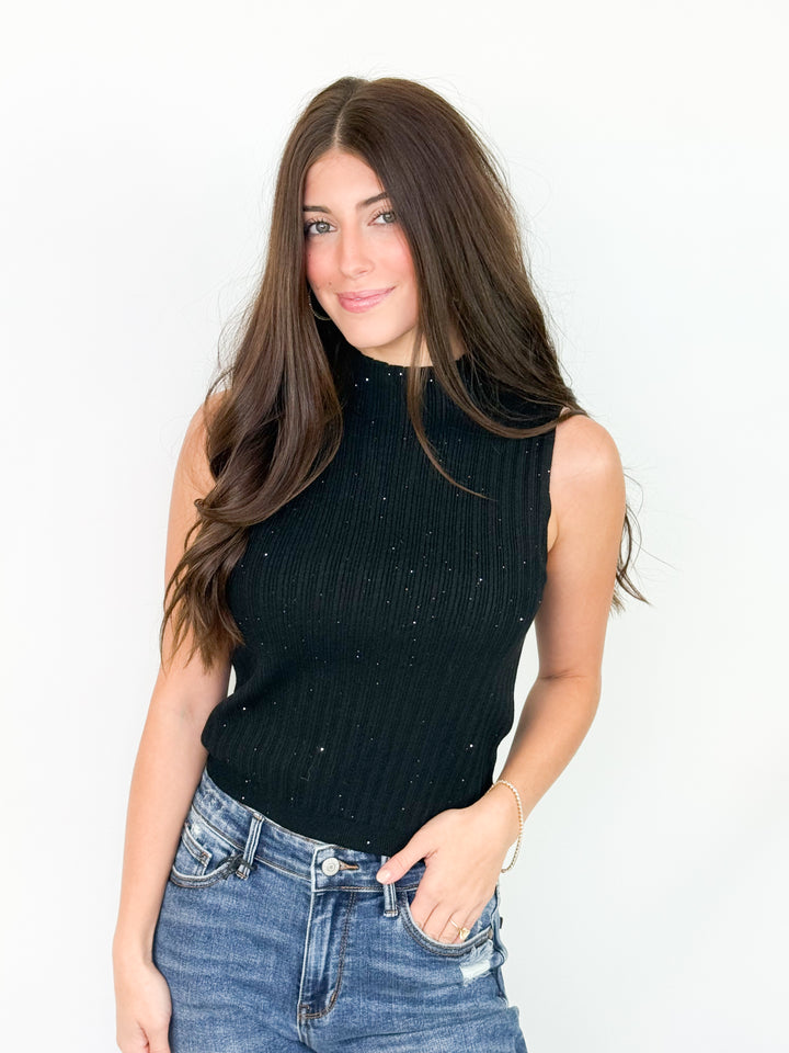 Clara - Ribbed Mock Neck Sweater