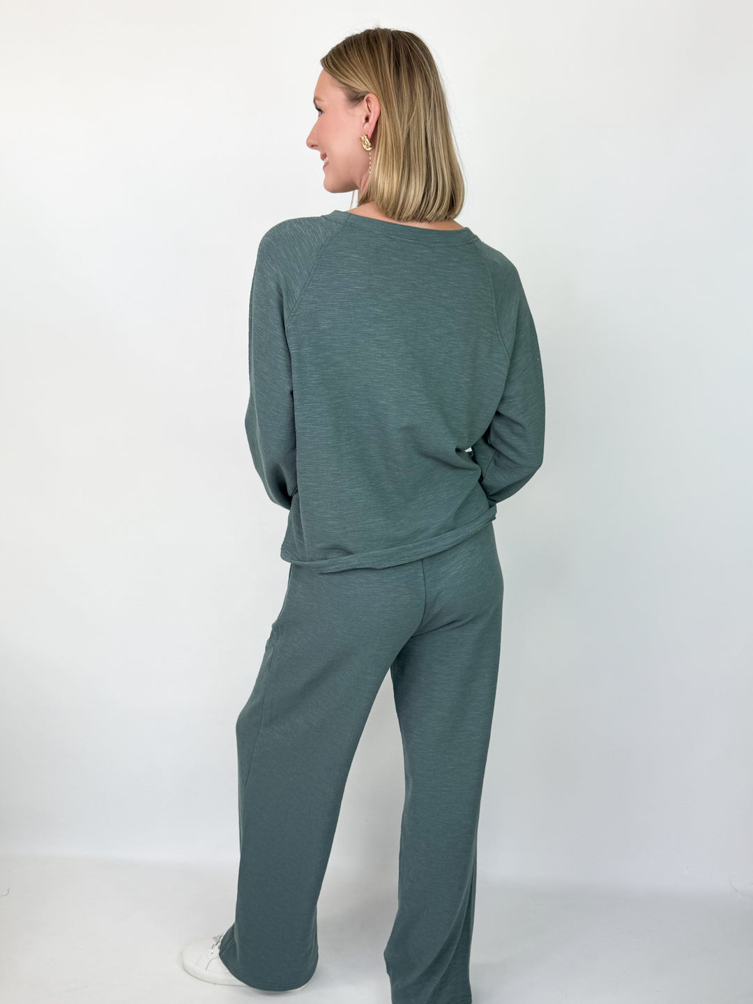 Dana - Long Sleeve Pant Set (Ash Jade)