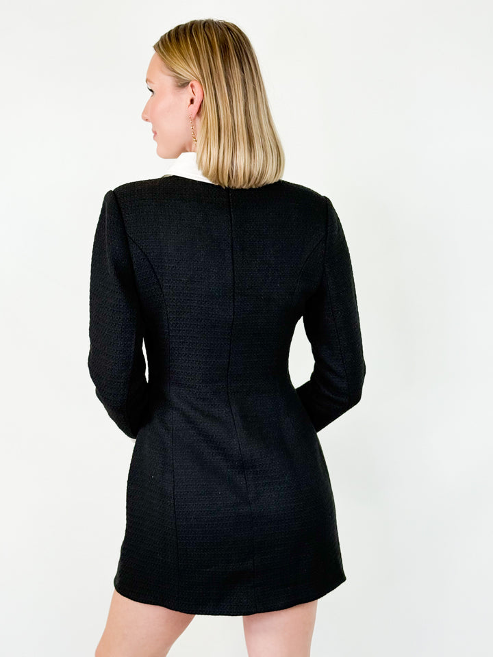 Victoria - Tweed Button Down Dress